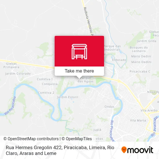 Rua Hermes Gregolin 422 map