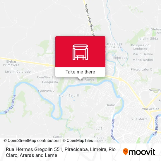 Rua Hermes Gregolin 551 map