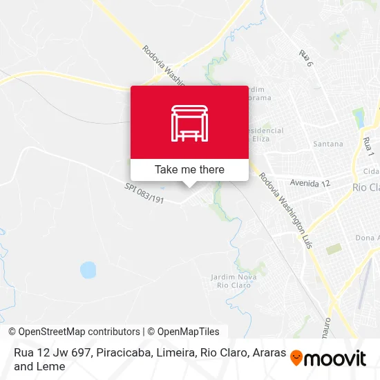 Rua 12 Jw 697 map