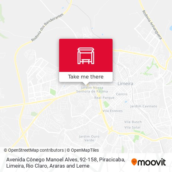 Avenida Cônego Manoel Alves, 92-158 map