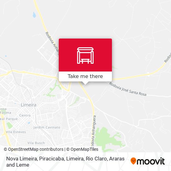 Mapa Nova Limeira