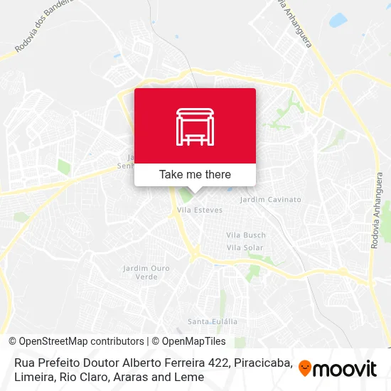 Rua Prefeito Doutor Alberto Ferreira 422 map