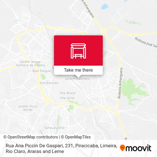 Rua Ana Piccin De Gaspari, 231 map