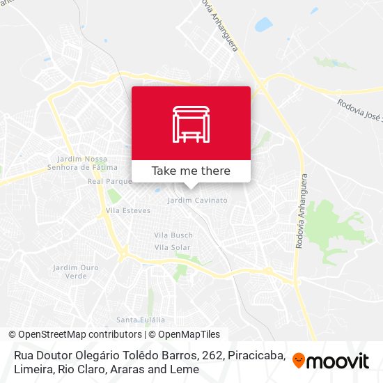 Rua Doutor Olegário Tolêdo Barros, 262 map