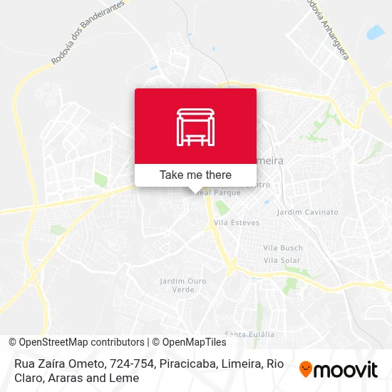 Rua Zaíra Ometo, 724-754 map