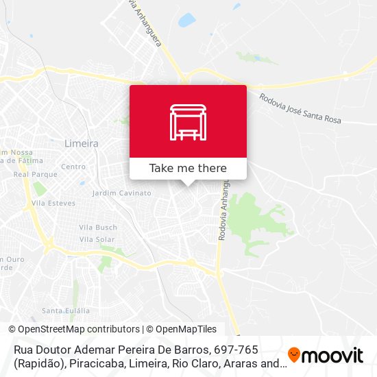 Rua Doutor Ademar Pereira De Barros, 697-765  (Rapidão) map