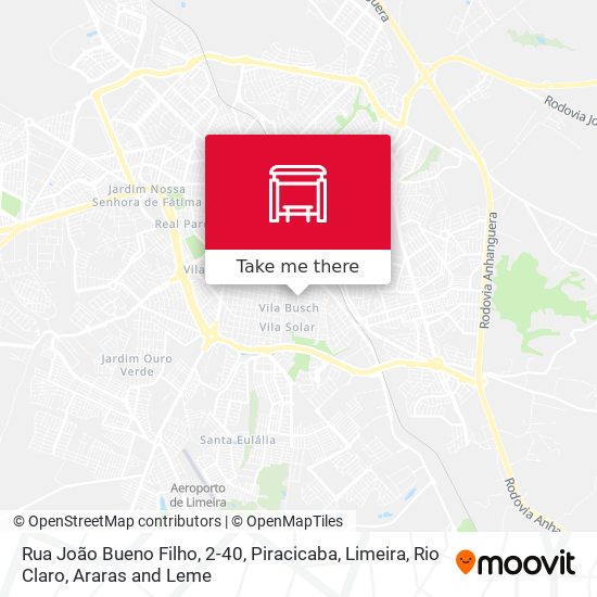 Mapa Rua João Bueno Filho, 2-40