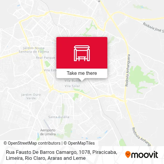 Rua Fausto De Barros Camargo, 1078 map