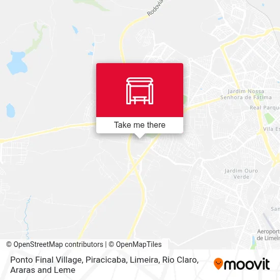 Ponto Final Village map