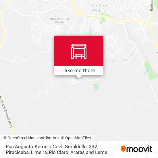 Rua Augusto Antônio Coeli Geraldello, 332 map