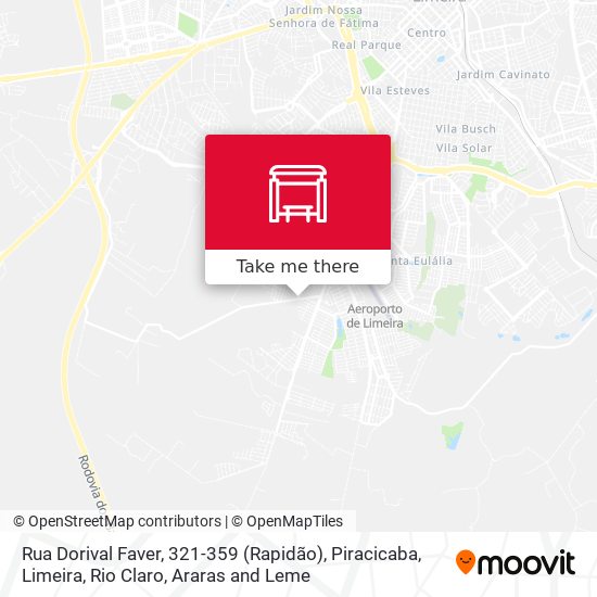 Mapa Rua Dorival Faver, 321-359 (Rapidão)