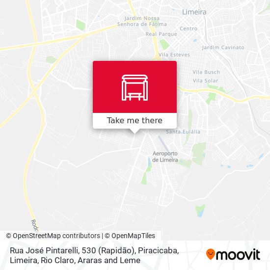Mapa Rua José Pintarelli, 530 (Rapidão)