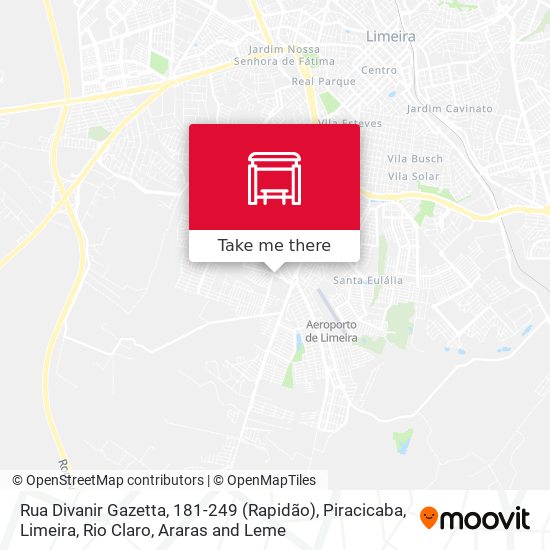 Rua Divanir Gazetta, 181-249 (Rapidão) map
