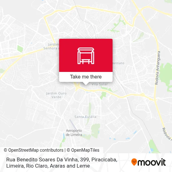 Rua Benedito Soares Da Vinha, 399 map