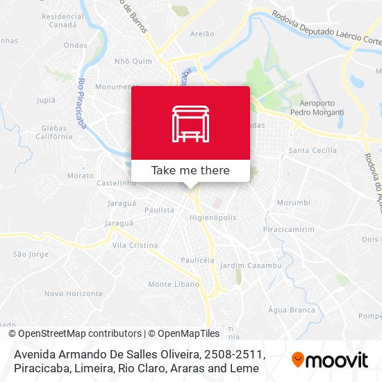 Mapa Avenida Armando De Salles Oliveira, 2508-2511