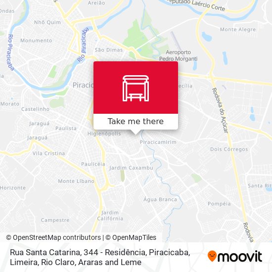 Mapa Rua Santa Catarina, 344 - Residência