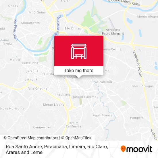 Rua Santo André map