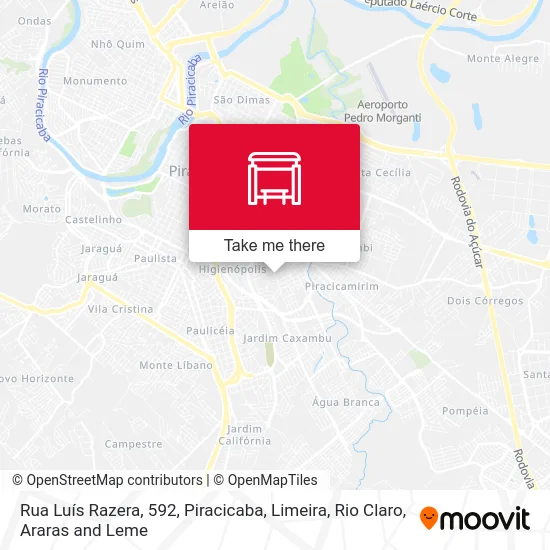 Rua Luís Razera, 592 map