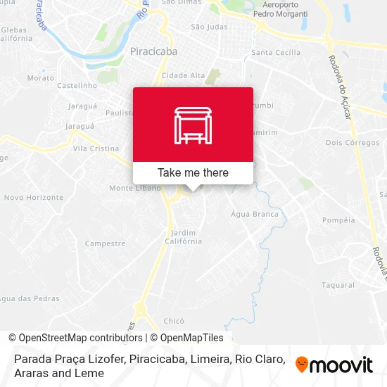 Parada Praça Lizofer map
