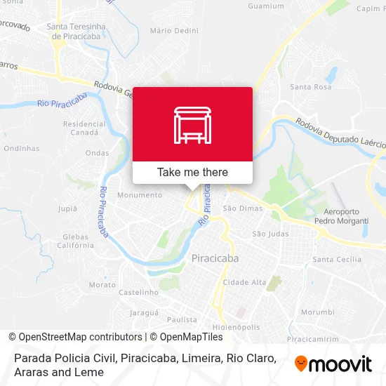 Parada Policia Civil map