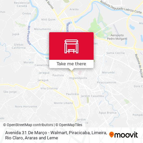 Avenida 31 De Março - Walmart map