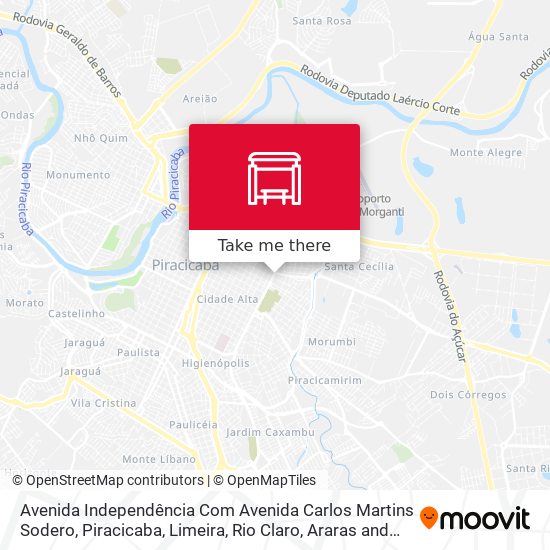 Mapa Avenida Independência Com Avenida Carlos Martins Sodero