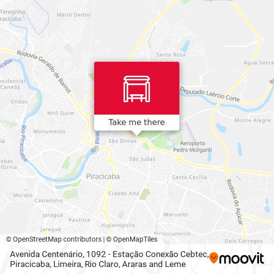 Avenida Centenário, 1092 - Estação Conexão Cebtec map