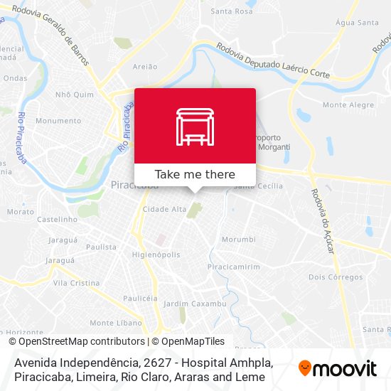 Mapa Avenida Independência, 2627 - Hospital Amhpla