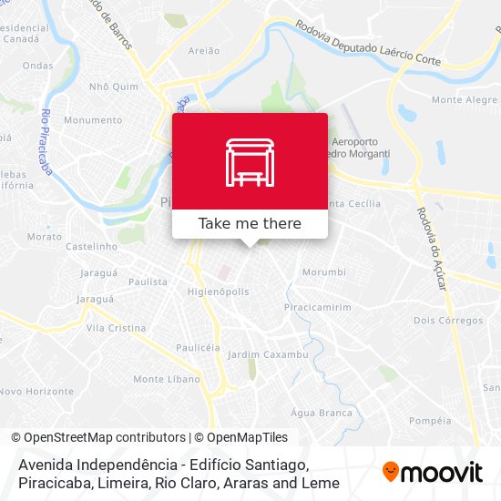 Mapa Avenida  Independência - Edifício Santiago