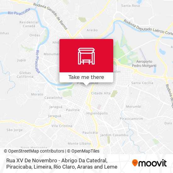 Mapa Rua XV De Novembro - Abrigo Da Catedral