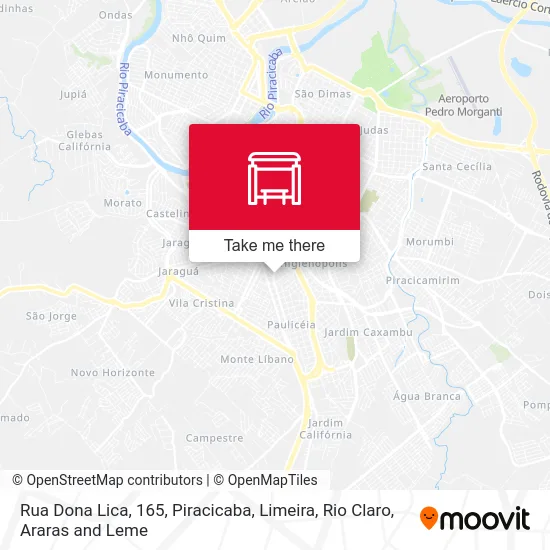 Rua Dona Lica, 165 map