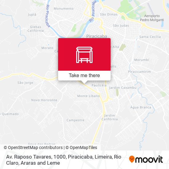 Mapa Av. Raposo Tavares, 1000