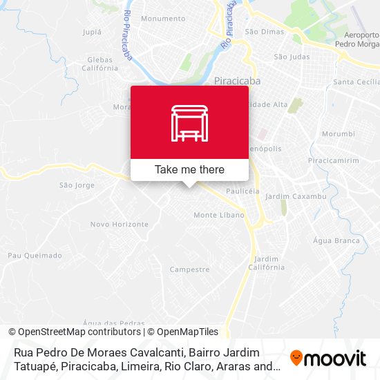 Rua Pedro De Moraes Cavalcanti, Bairro Jardim Tatuapé map