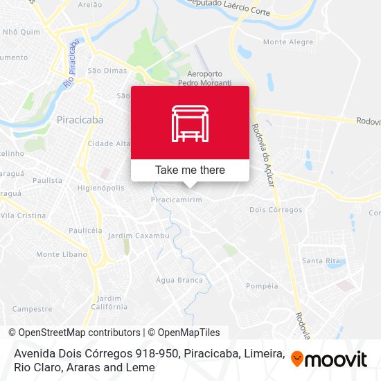 Avenida Dois Córregos  918-950 map
