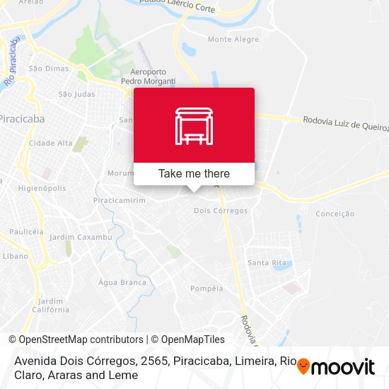 Avenida Dois Córregos, 2565 map