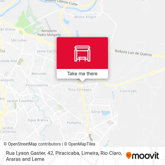 Rua Lyson Gaster, 42 map