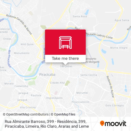 Mapa Rua Almirante Barroso, 399 - Residência, 399
