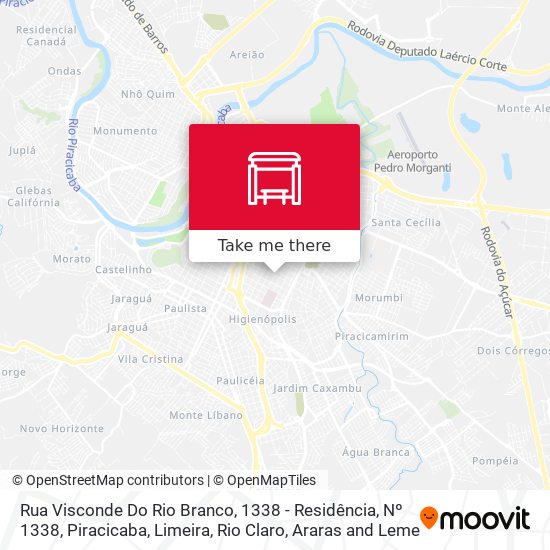 Mapa Rua Visconde Do Rio Branco, 1338 - Residência, Nº 1338