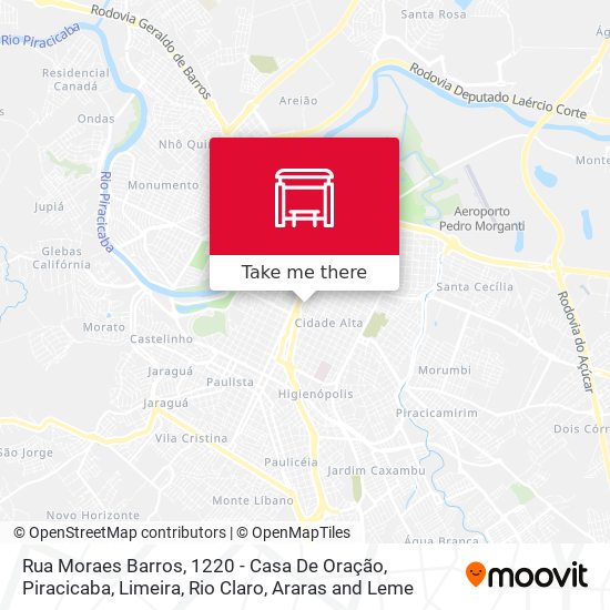 Rua Moraes Barros, 1220 - Casa De Oração map