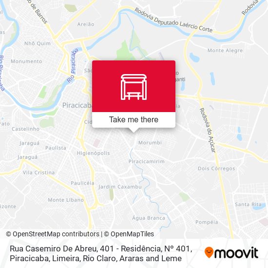 Rua Casemiro De Abreu, 401 - Residência, Nº 401 map