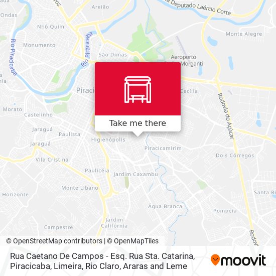 Mapa Rua Caetano De Campos - Esq. Rua Sta. Catarina