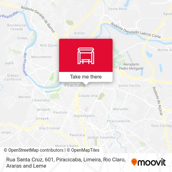 Rua Santa Cruz, 601 map