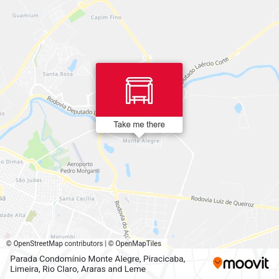 Parada Condomínio Monte Alegre map