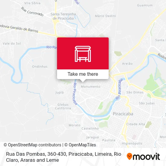 Rua Das Pombas, 360-430 map