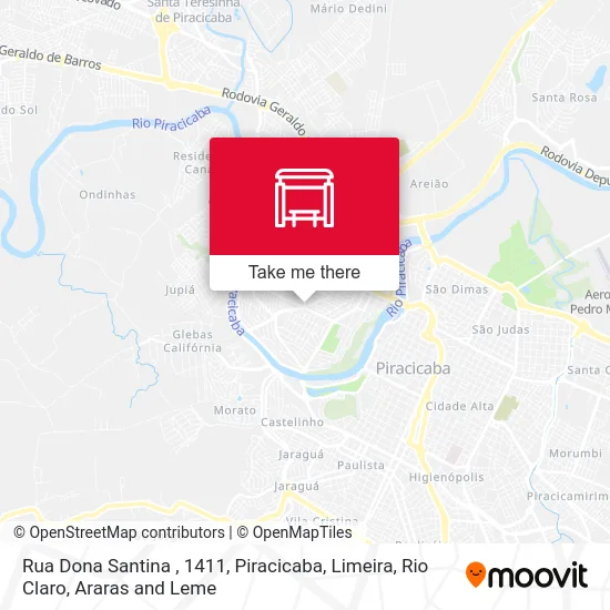 Rua Dona Santina , 1411 map