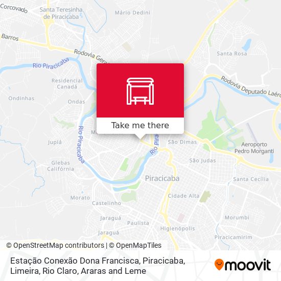 Mapa Estação Conexão Dona Francisca