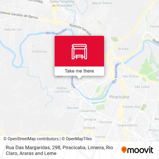 Rua Das Margaridas, 298 map