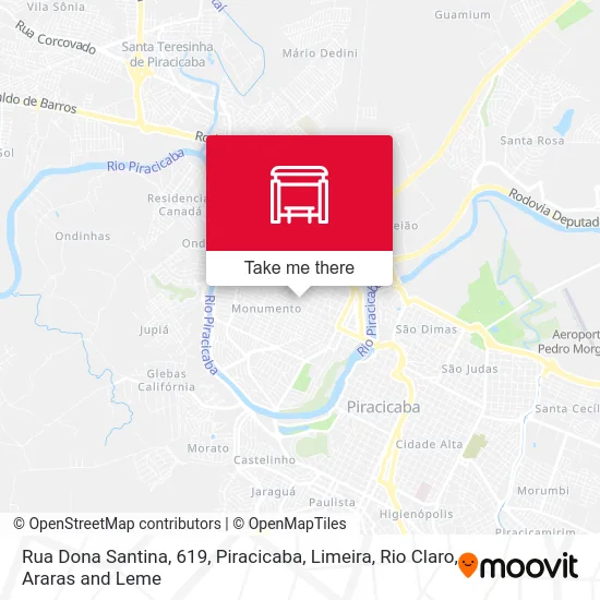 Rua Dona Santina, 619 map