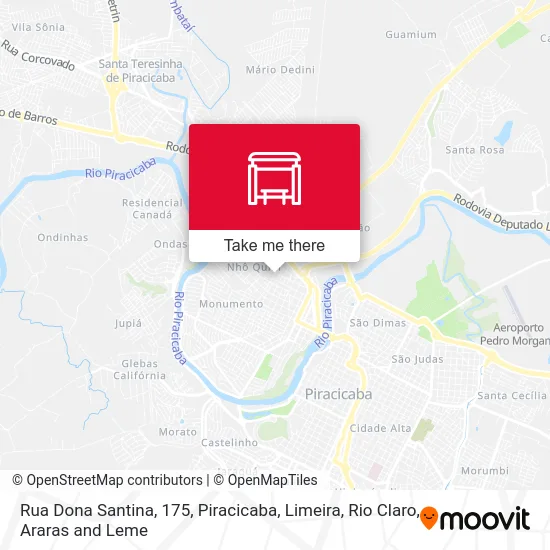 Rua Dona Santina, 175 map