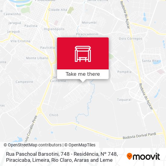 Rua Paschoal Barsotini, 748 - Residência, Nº 748 map